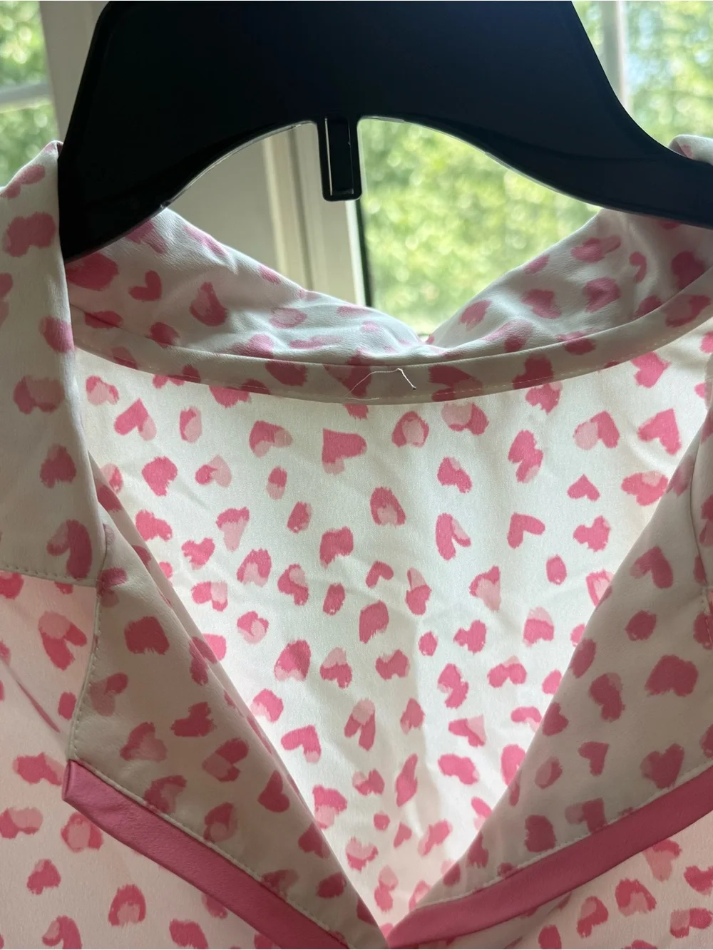 Women’s Pink Heart-Print Pajama Set - Nordstrom Rack